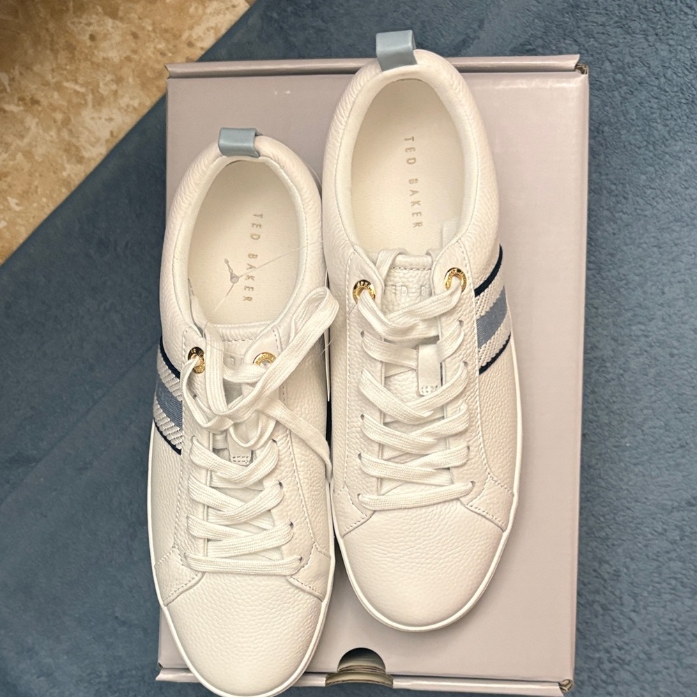 Ted Baker White and Blue Sneakers for Women